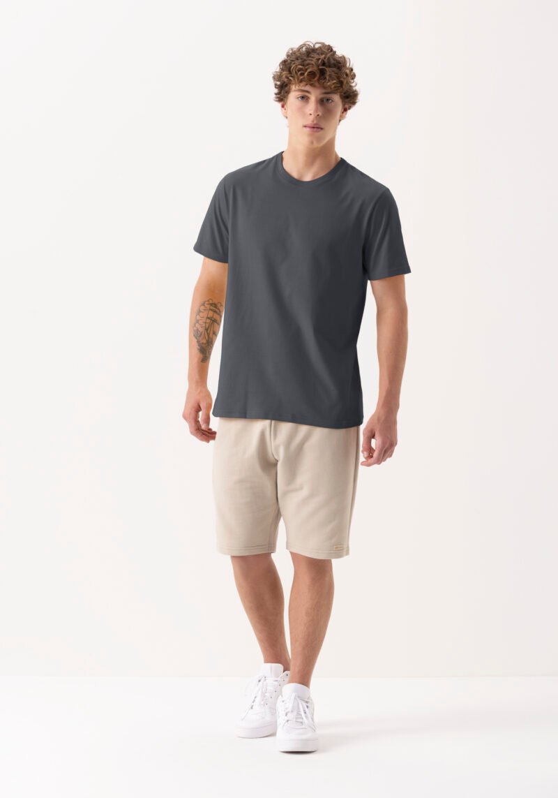 CAMISETA  CINZA  DEGOTE  REDONDO 976  FICO. P - Imagem 2