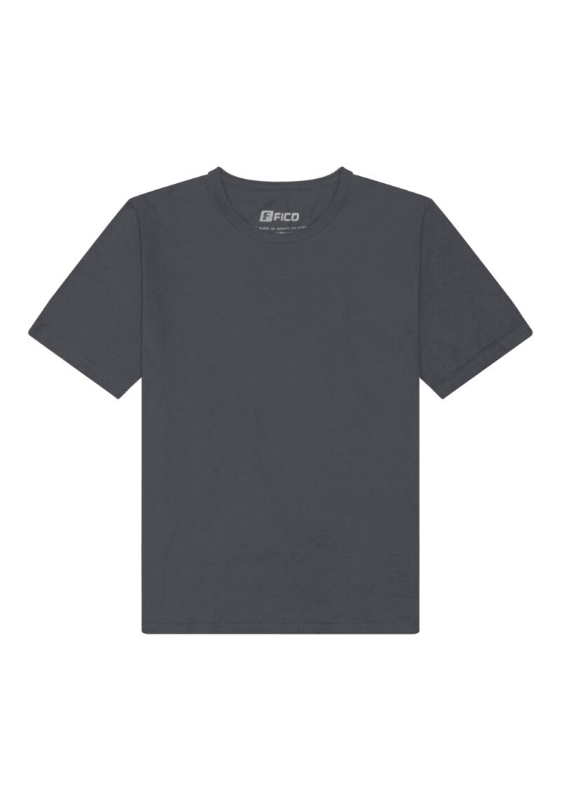 CAMISETA  CINZA  DEGOTE  REDONDO 976  FICO. P - Imagem 4