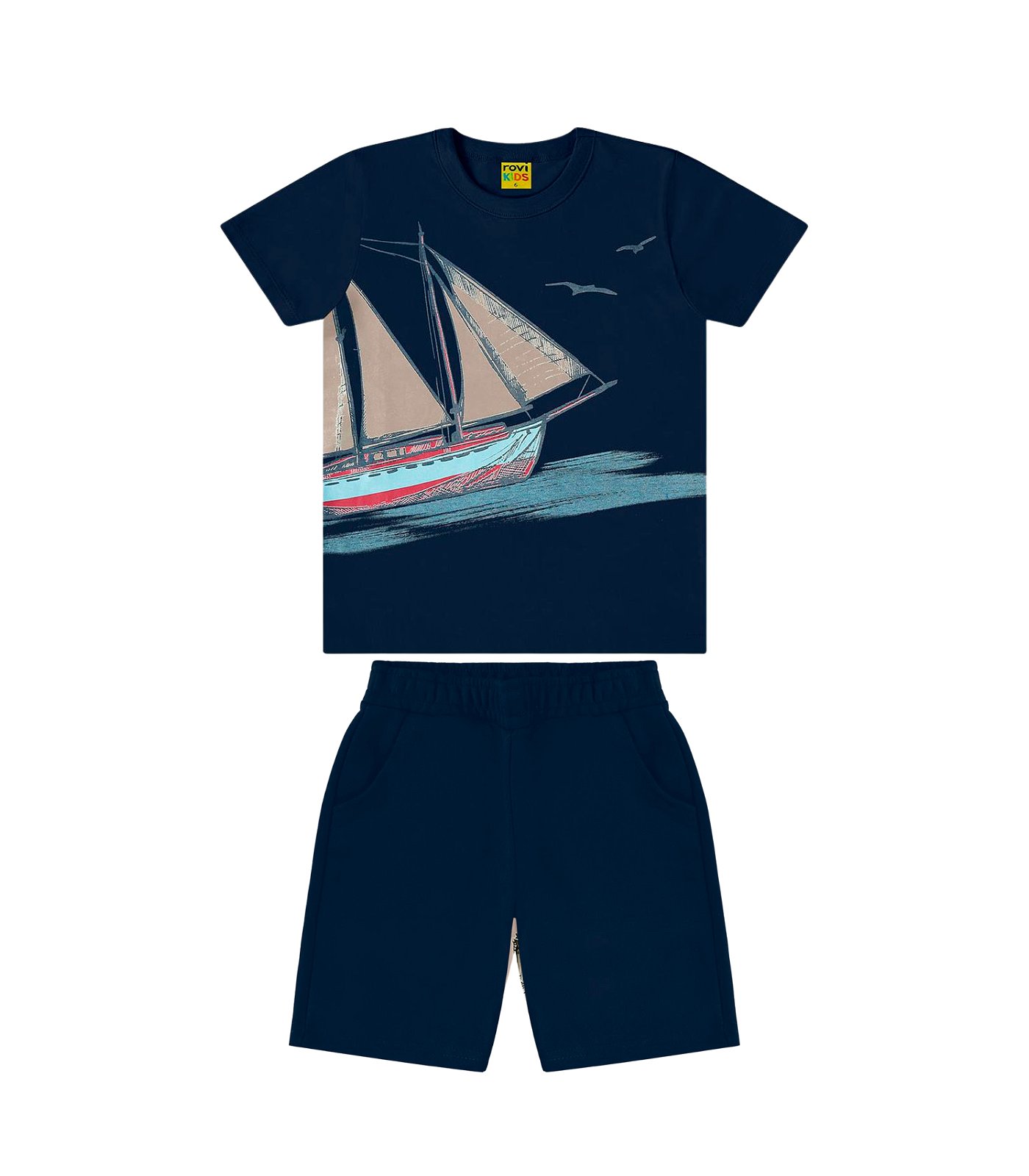 CONJUNTO INFANTIL MENINO ROVITEX BARCO - 3091572