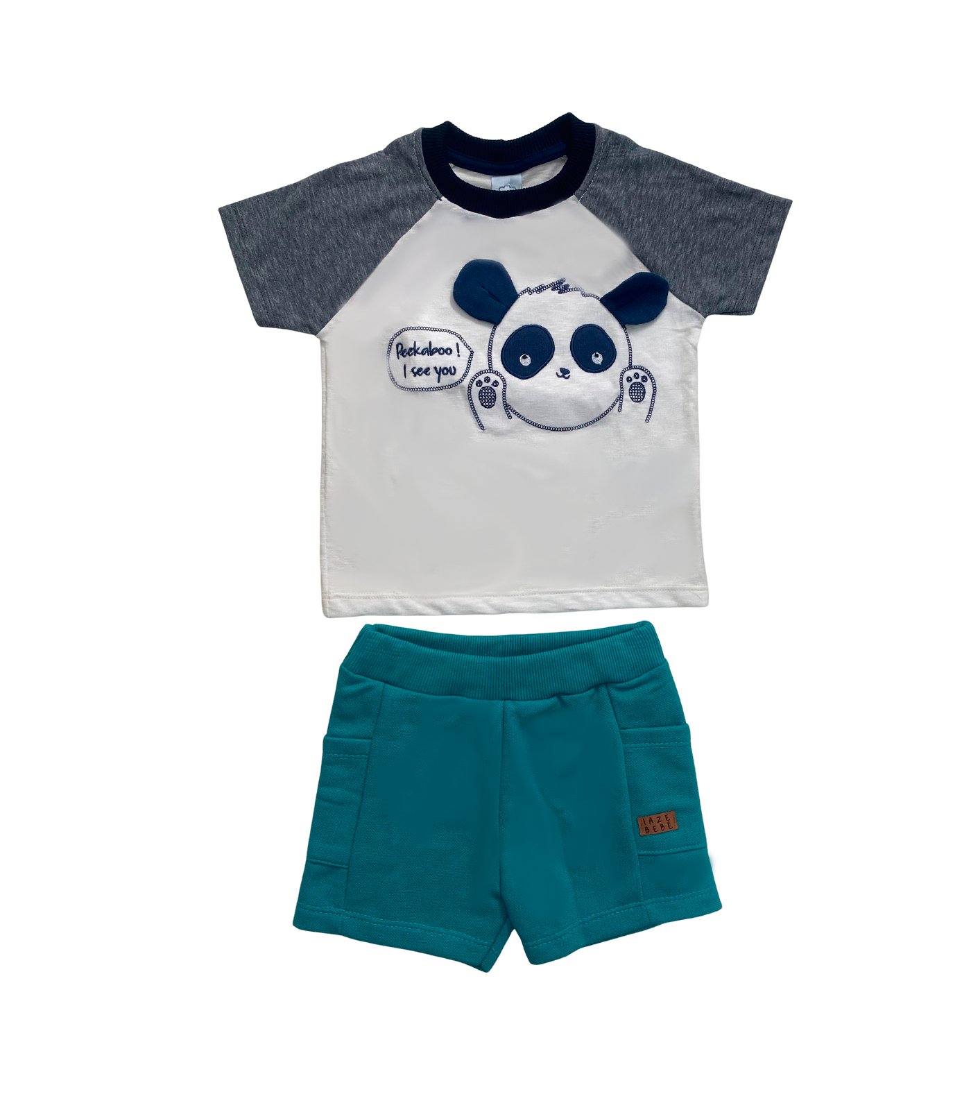 CONJUNTO INFANTIL MENINO IAZE URSO - 311133 - Imagem 2