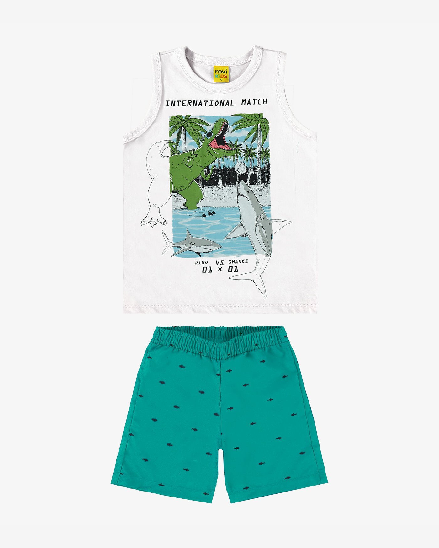 CONJUNTO INFANTIL MENIN ROVITEX DINO ISLAND - 3091553