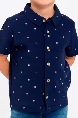 CAMISA MANGA CURTA POLO INFANTIL MENINO TRICK NICK - 1017103