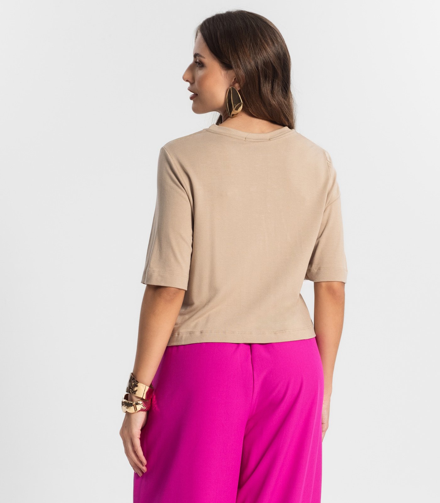 Blusa Feminina Manga Curta Secret Glam - Imagem 3