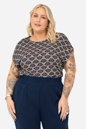 Blusa Manga Morcego Plus Size Secret GlamS01831