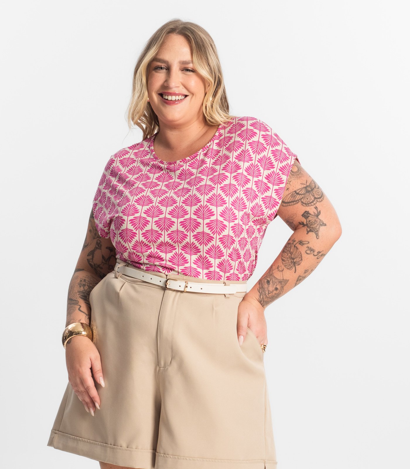 Blusa Manga Morcego Plus Size Secret GlamS01831 - Imagem 3