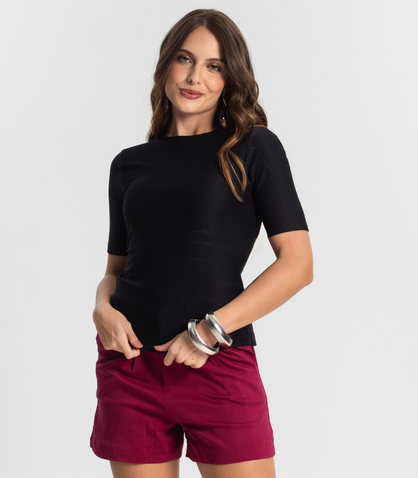 Blusa Feminina Manga Morcego Secret GlamS01799 - Imagem 2