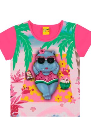 CAMISETA INFANTIL MENINA ROVI KIDS - 3138561