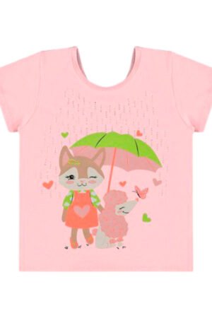 CAMISETA INFANTIL MENINA ROVI KIDS - 3138871