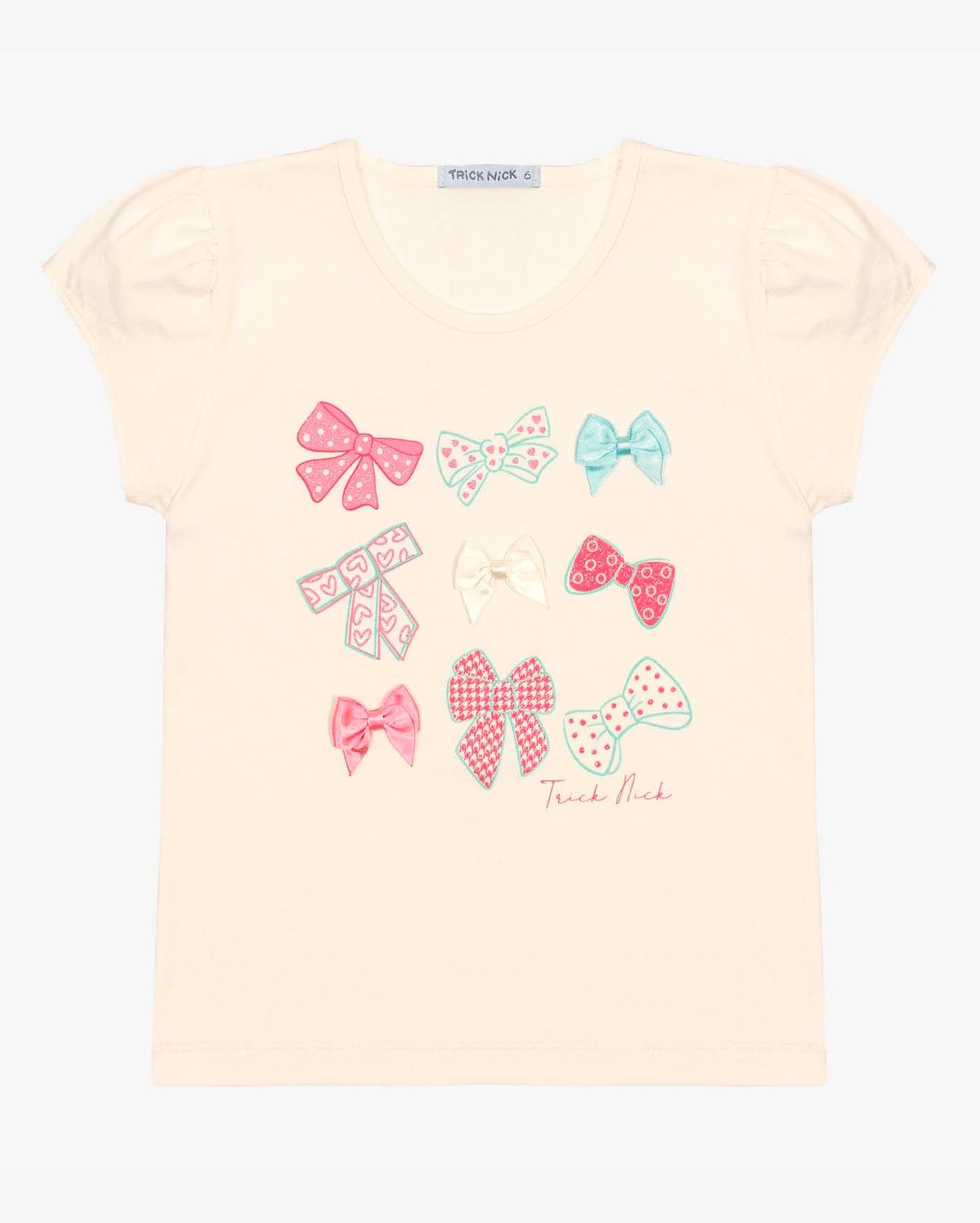 CAMISETA INFANTIL MENINA TRICK NICK LACOS - 1131281