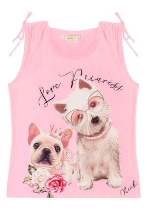 BLUSA SEM MANGAS INFANTIL MENINA NICK PREMIUM - 1118361