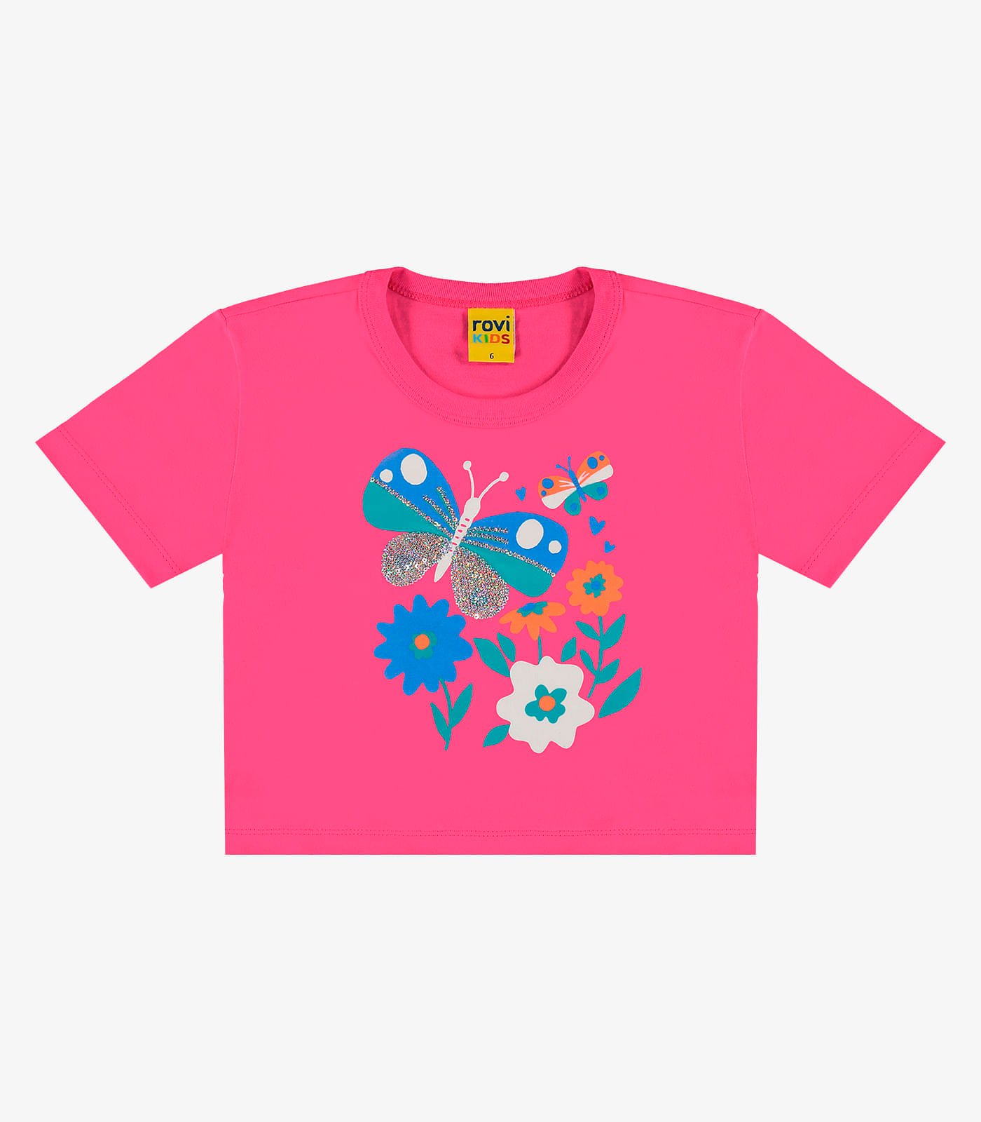 BLUSA CROPPED INFANTIL MENINA ROVI KIDS - 3140492