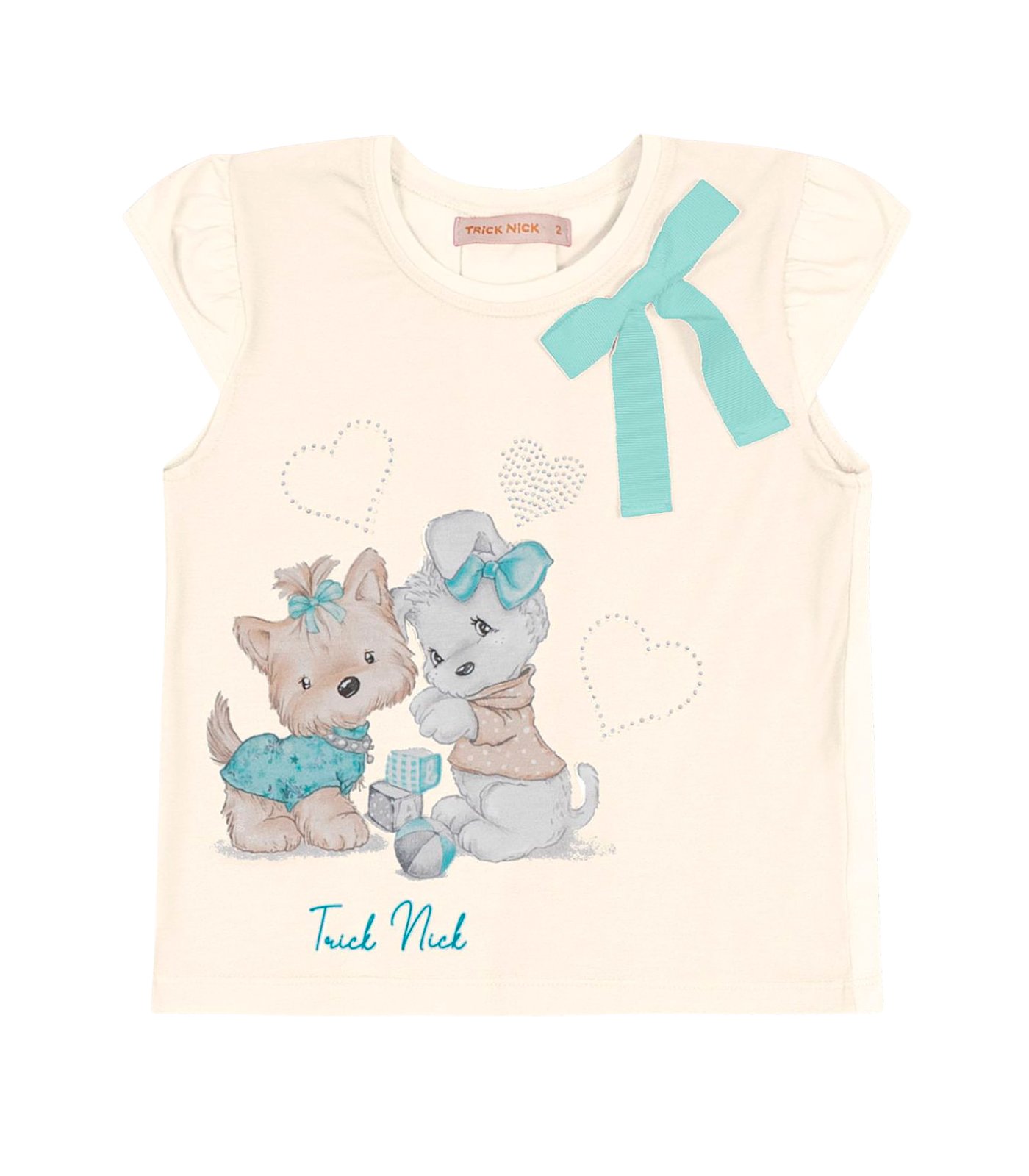 BLUSA MANGA CURTA INFANTIL MENINA TRICK NICK - 1127941