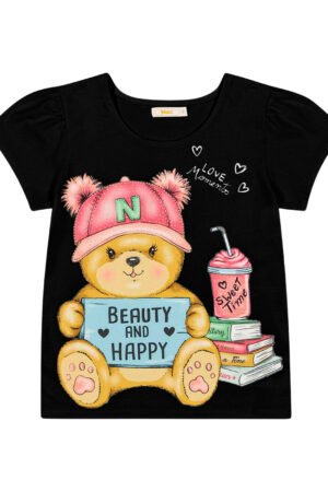 BLUSA MANGA CURTA INFANTIL MENINA TRICK NICK - 1120192