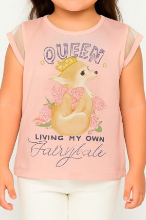 BLUSA MANGA CURTA INFANTIL MENINA NICK PREMIUM - 1115881
