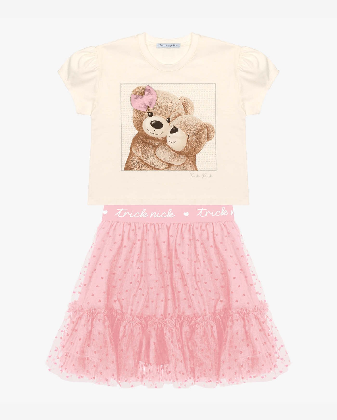 CONJUNTO BLUSA E CHORTS SAIA ROVO KIDS OFF