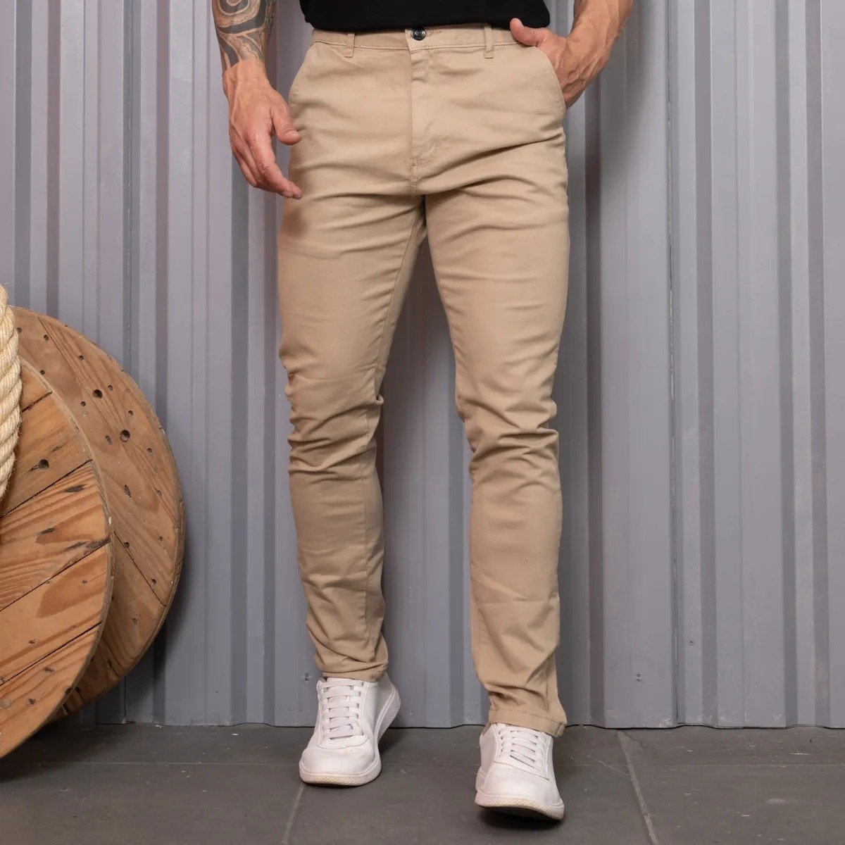 CALCA MASCULINA CASUAL SARJA DPANUS - 1.6851