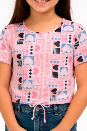BLUSA CROPPED INFANTIL MAGIA DE CRESCER - 01925