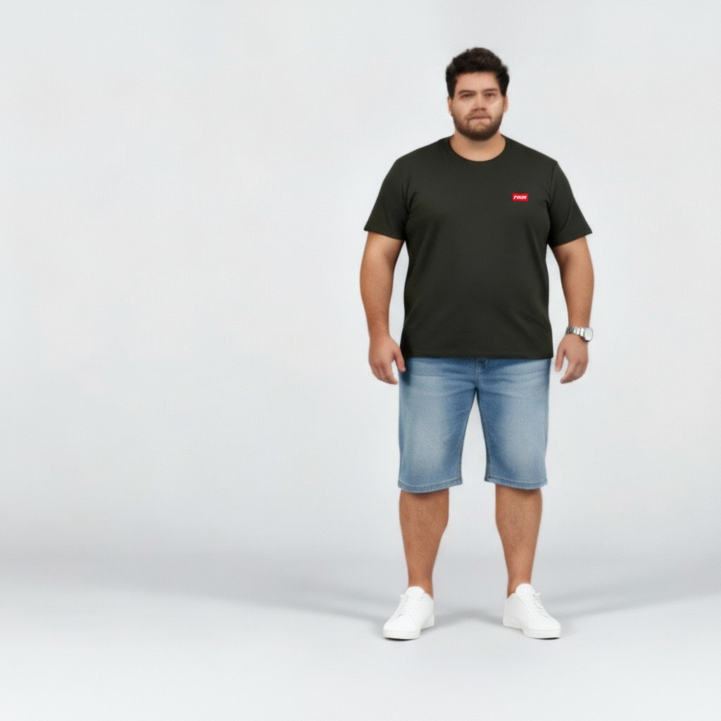 CAMISETA REATIVA DEGOTE REDONDO FICO 668 G1,G2,G3,G4 - Imagem 4