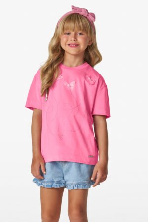 BLUSA MANGA CURTA INFANTIL MENINA TRICK NICK - 1134612