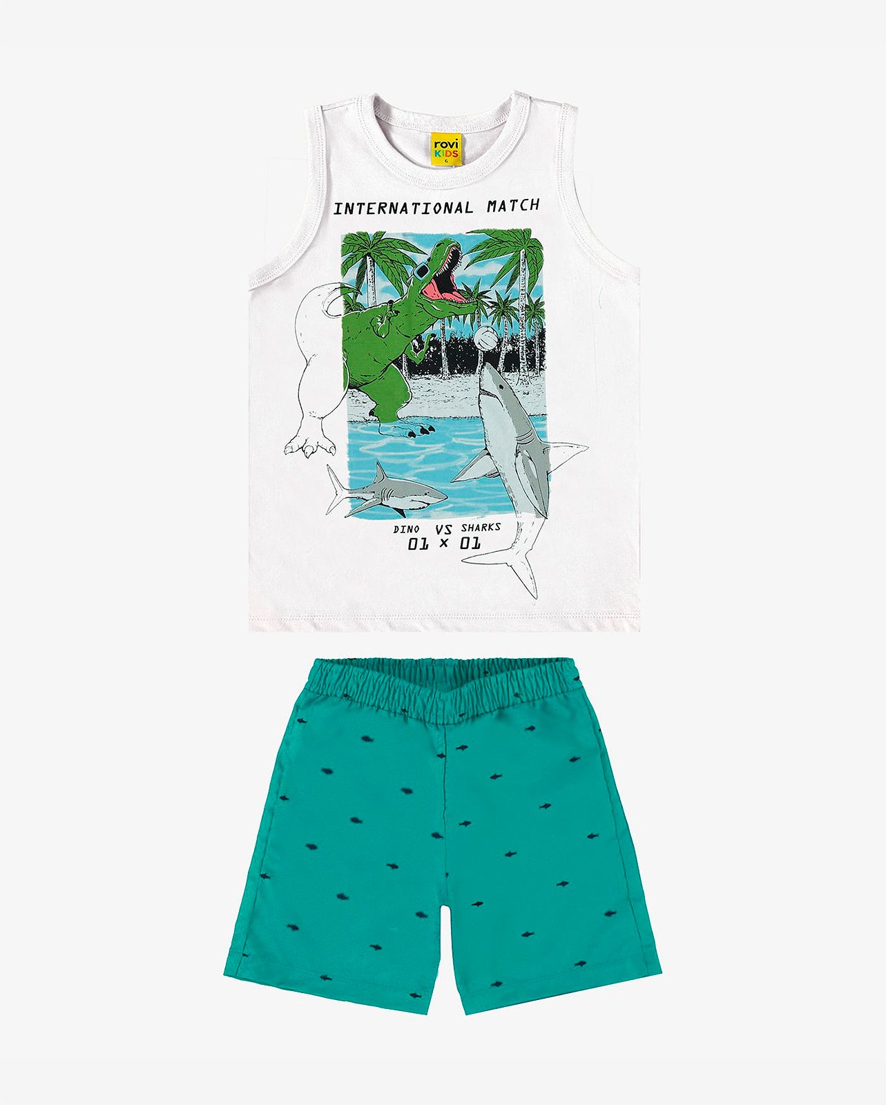 CONJUNTO INFANTIL MENIN ROVITEX DINO ISLAND - 3091553 - Imagem 8