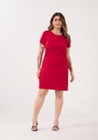 VESTIDO MANGA CURTA CANELADO LUNENDER 596 - Imagem 4