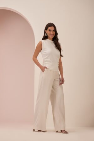 BLUSA SEM MANGAS FEMININA PELETIZADA LUNENDER - C5112