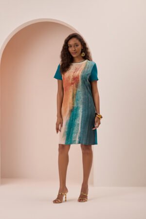 VESTIDO FEMININO ESTAMPADO LUNENDER - C5067