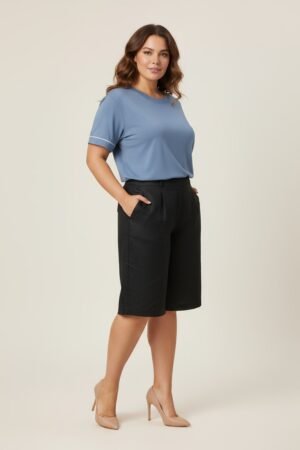 BLUSA MANGA CURTA LUNENDER C5130  PLUS SIZE