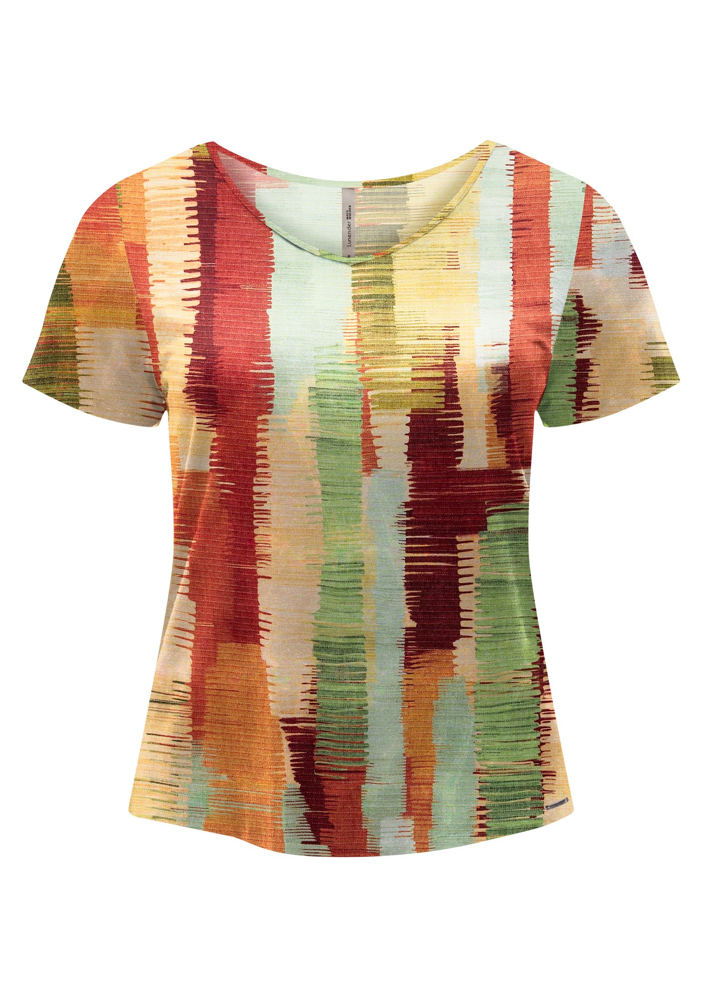 BLUSA MANGA CURTA LUNENDER ESTAMPADA C5127