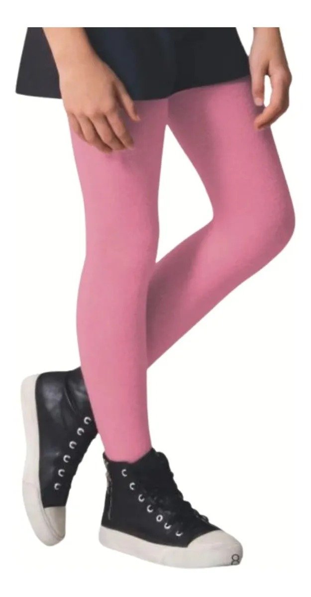 Meia Calca Infantil Algodao Fio 80 Com Pe Quentinha Inverno