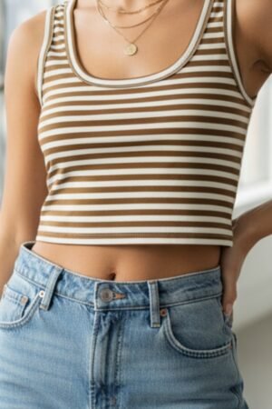 BLUSA CROPPED LISTRADO 812