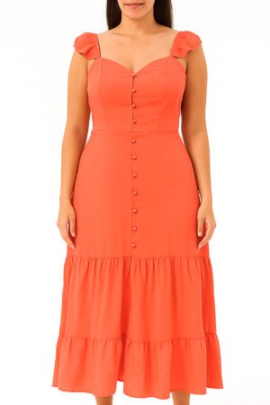 VESTIDO FEMININO MIDI +BABBI ESTILO - 05821048