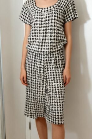 Macacao Pantacourt Xadrez Branco