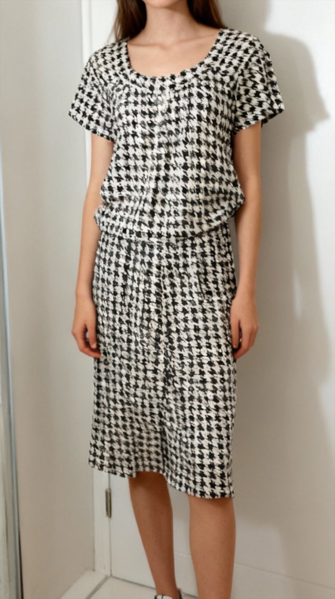 Macacao Pantacourt Xadrez Branco