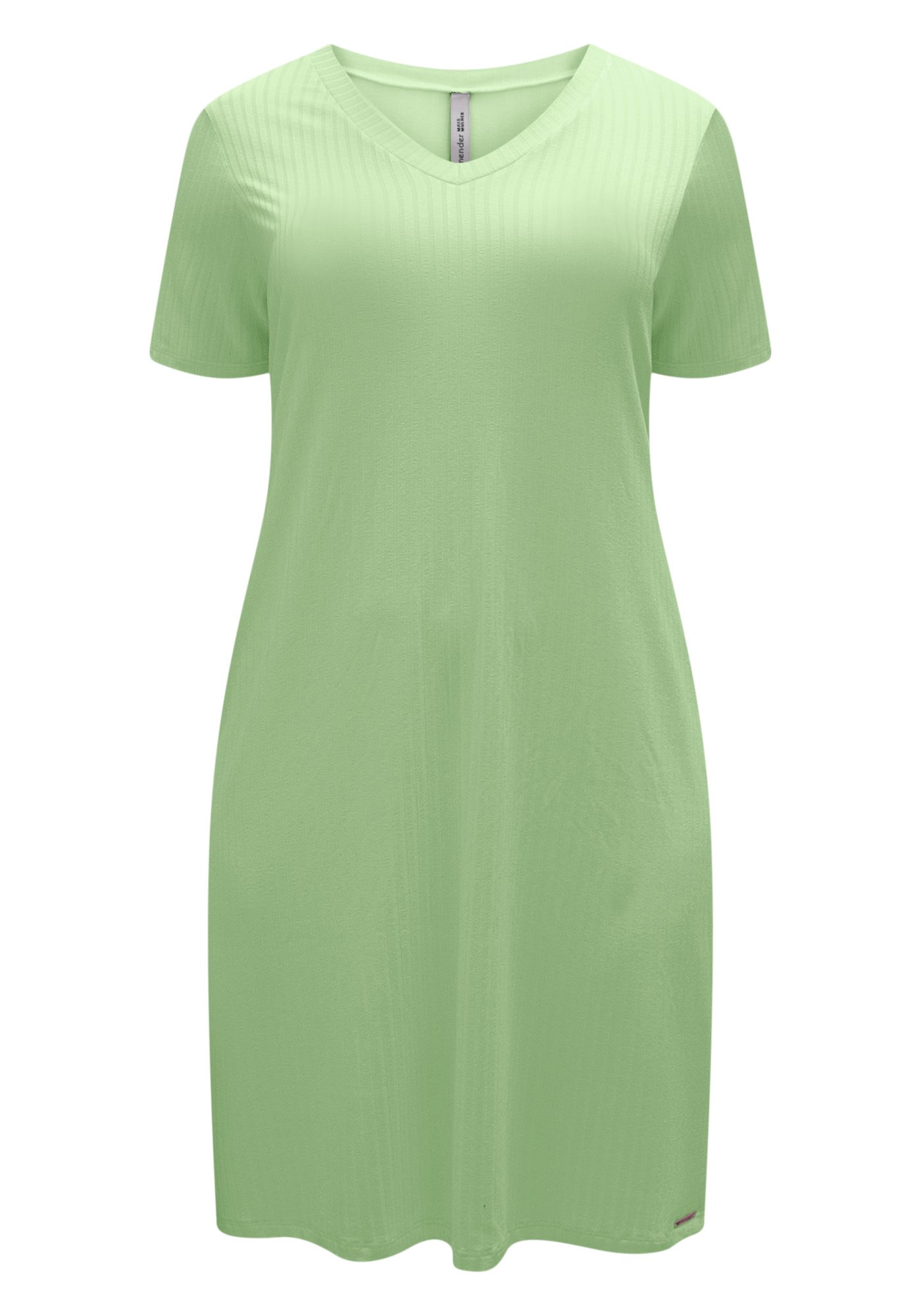 VESTIDO CANELADO FEMININO PLUS SIZE LUNENDER - 00478 - Imagem 12