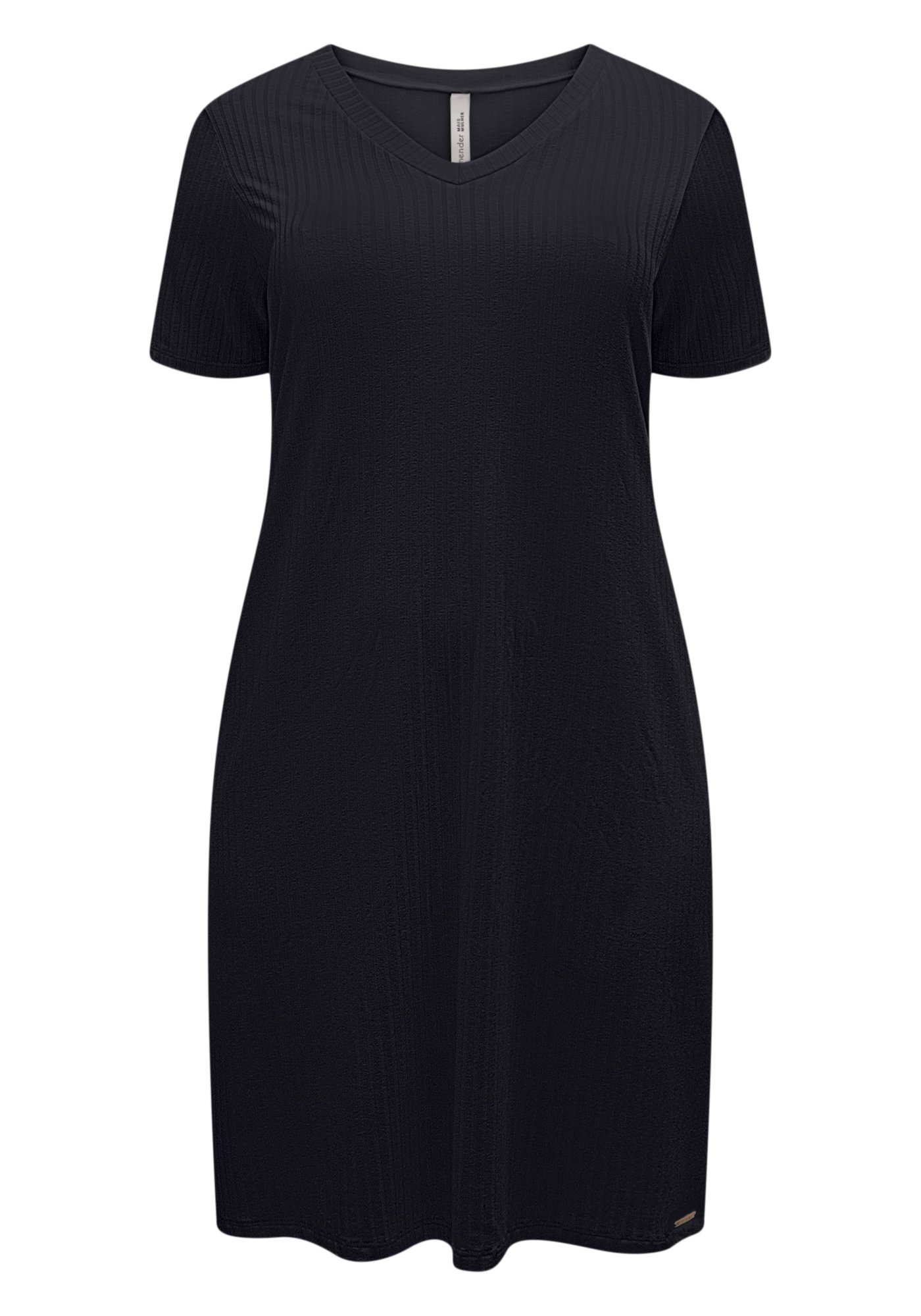 VESTIDO CANELADO FEMININO PLUS SIZE LUNENDER - 00478 - Imagem 13