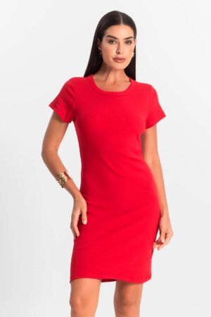 VESTIDO FEMININO CANELADO RIBANA ROVITEX - 917485