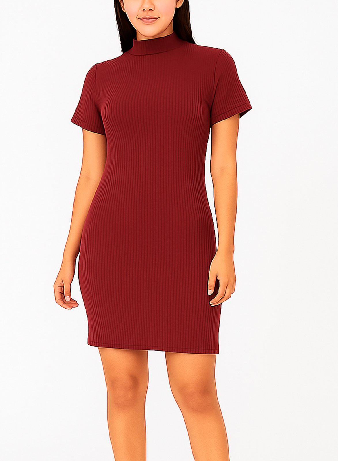 VESTIDO FEMININO CANELADO CRAZI MODAS