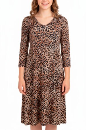 VESTIDO FEMININO MANGA 3/4 IDHOK MODA - 21.12013