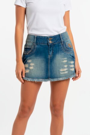 MINI SAIA FEMININA CACCAU JEANS