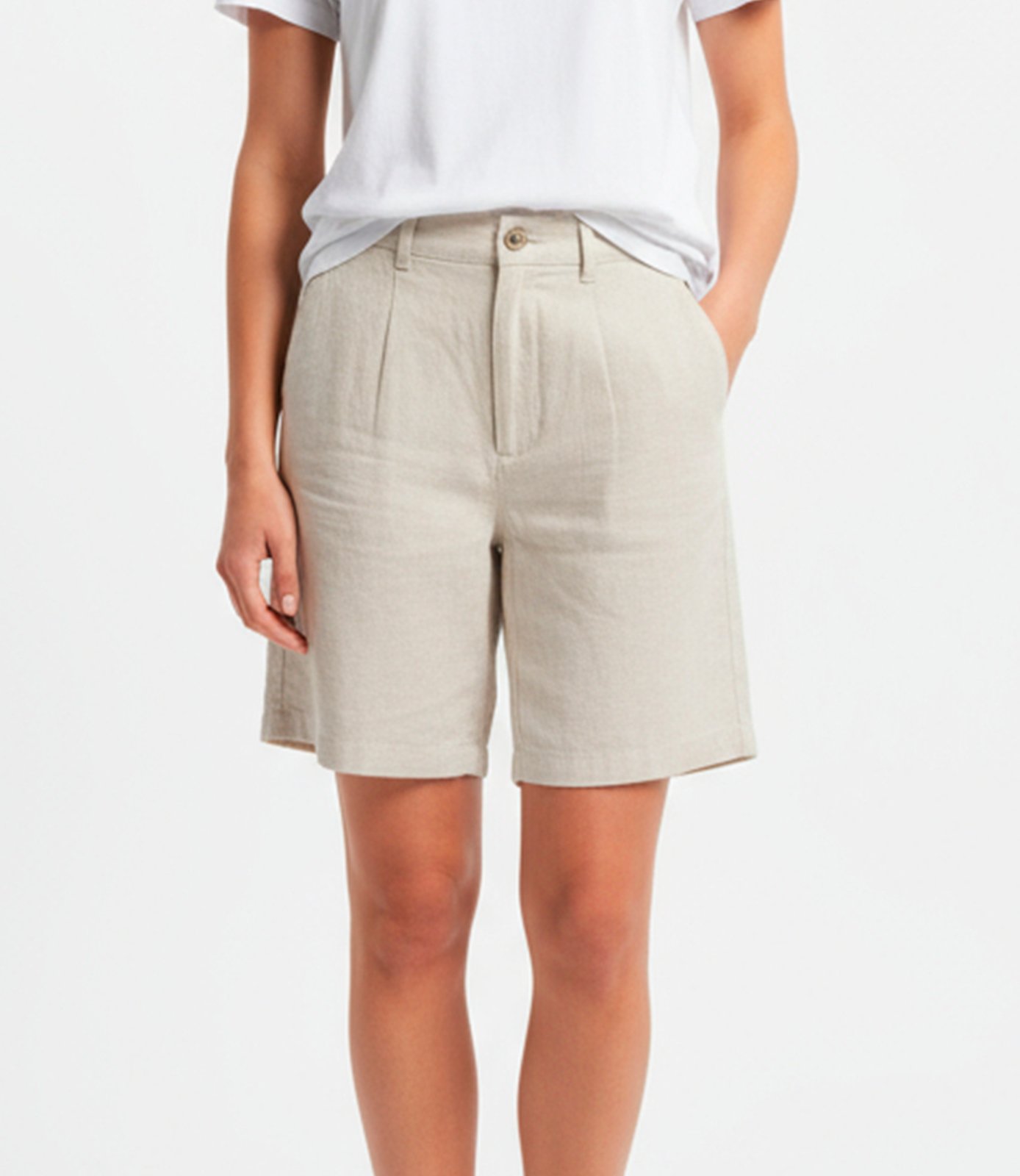 BERMUDA FEMININA LINHO BIVIK JEANS - 0210567