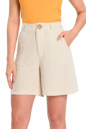 BERMUDA FEMININA EM LINHO ENDLESS - E14283
