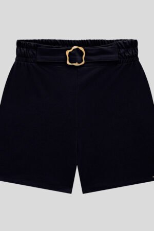 SHORT CREPE COM CINTO FEMININO LUNENDER - 45503
