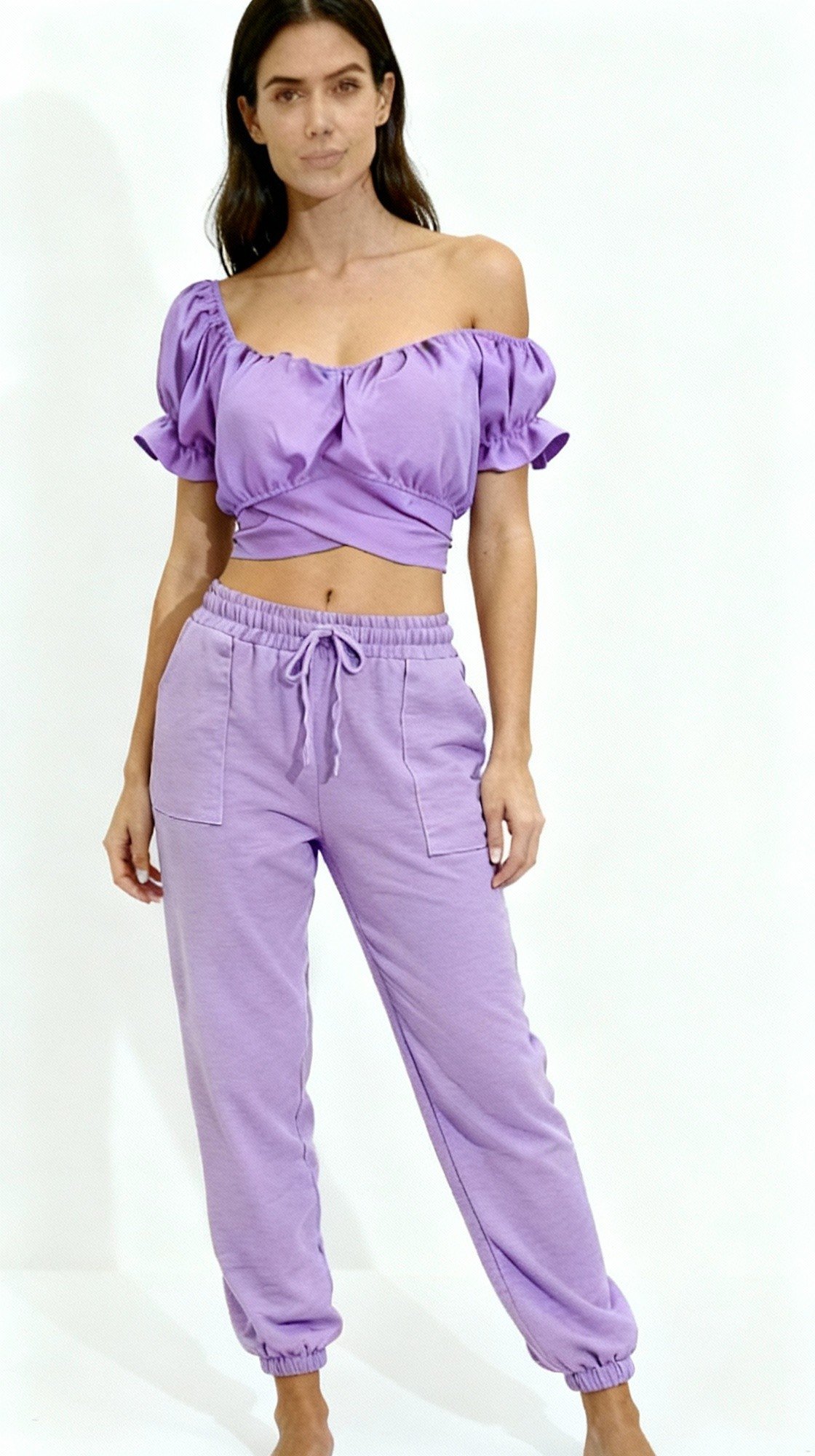 CONJUNTO CALCA JOGGER COM CROPPED DOTE DA RAINHA - Imagem 2