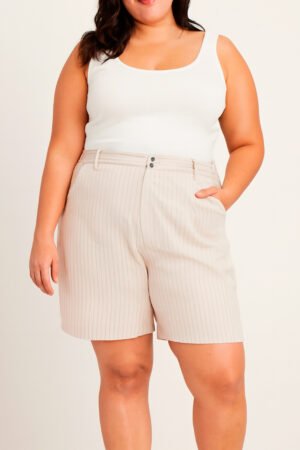 BERMUDA ALFAITARIA FEMININA PLUS SIZE FIORE