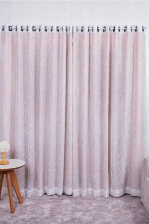 CORTINA BELLA ANGELA 250X500 AREIA BELLA EMXOVAIS