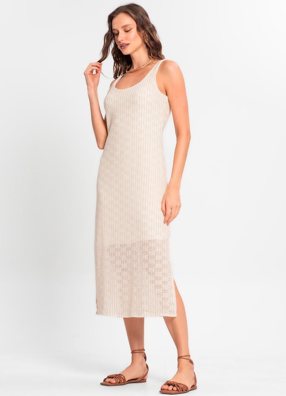 VETIDO FEMININO MIDI TRICOT ENDLESS - E15025