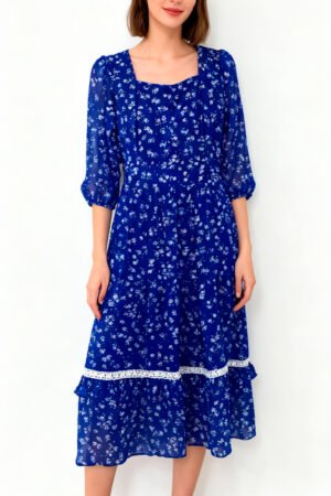 VESTIDO FEMININO RODADO MERCEDES MODAS