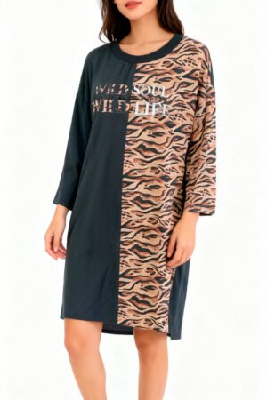 VESTIDO FEMININO MANGA 3/4 IDHOK - 21.12104