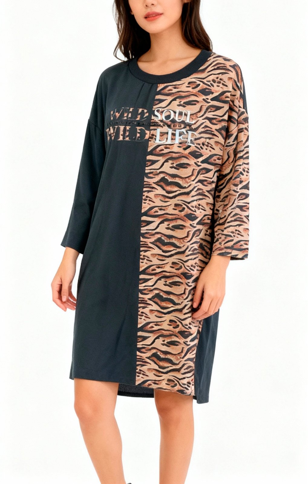 VESTIDO FEMININO MANGA 3/4 IDHOK - 21.12104